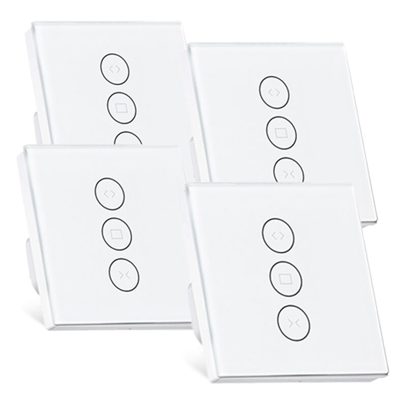 Interrupteur Volet Roulant Connecté WiFi, Commutateur Intelligent Volet Roulant Stores Connecté, Interrupteur Tactile Peut Éteindre la LED, Timer - 4