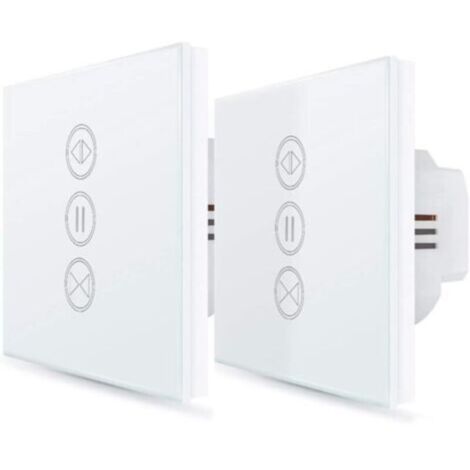 Interrupteur Volet Roulant WiFi 2-Pack avec Contrôle Vocal Alexa Google et Régulation Ouverture