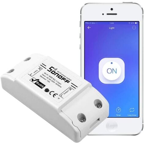 Bouton de commutateur Wifi, bluetooth Led Lumière Wifi Interrupteur Pusher  Contrôle Cent