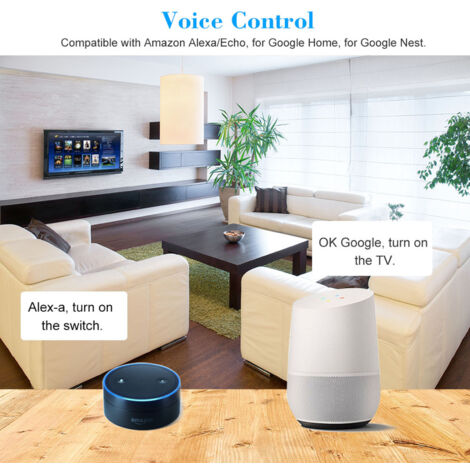 Interrupteur WiFi Intelligent 4 Gang eWeLink Commutateur Lumière Sans Fil Relay RF 433MHz Compatible Alexa et Maison Intelligente