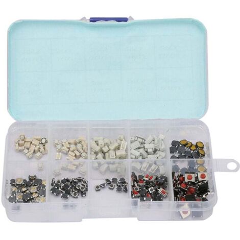 Interrupteurs 10 types de kit d'interrupteur tactile à télécommande à plusieurs fins 250 pcs