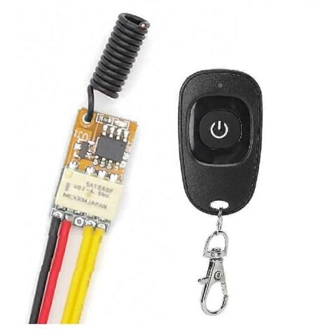 Interrupteurs sans fil RF mini-relais à bouton-poussoir, économiques et à économie d'énergie, 3,7 V-12 V CC