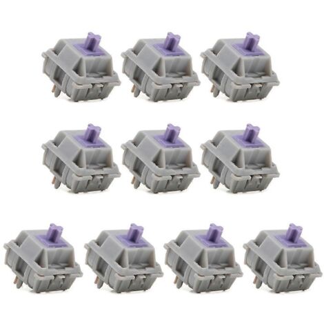 Interrupteurs SP-Star MX Meteor Blanc Gris Orange Violet pour clavier mécanique gamer - 4