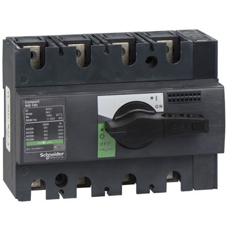 Interrupteursectionneur Interpact INS160 4P 160 A - 28913