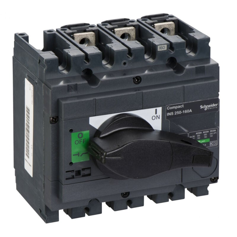 Schneider Electric - interrupteur sectionneur Interpact INS250 3P 160 a - 31104