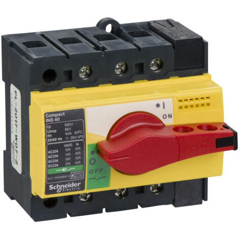 interrupteursectionneur Interpact INS40 3P 40 A SCHNEIDER 28916