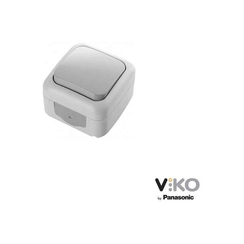 

Interruptor 10A 250V IP54 Gris para exterior VIKO by Panasonic
