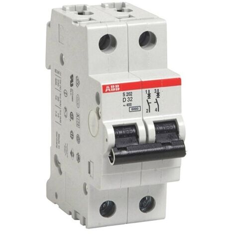 Interruptor 2p - Curva D - 10 Ka - 32a - A con tornillo