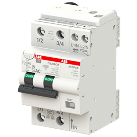 Interruptor Abb magnetotérmico diferencial 2 polos 16A 30mA AC tipo 6kA 2 módulos DS202CRC16AC30