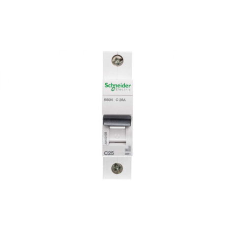 Interruptor automático 1P C 25A 6kA CA K60N Acti9 A9K02125