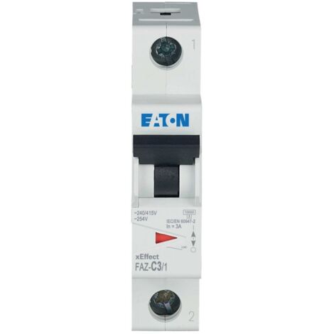 Interruptor automático 1P C 3A 15kA CA FAZ C3/1 278551