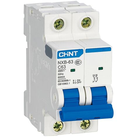 Interruptor automático 2P clase C 6kA - CHINT nºde amperios: 25A