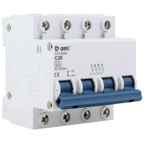 Interruptor automático 4P 16A curva C GSC 0403663
