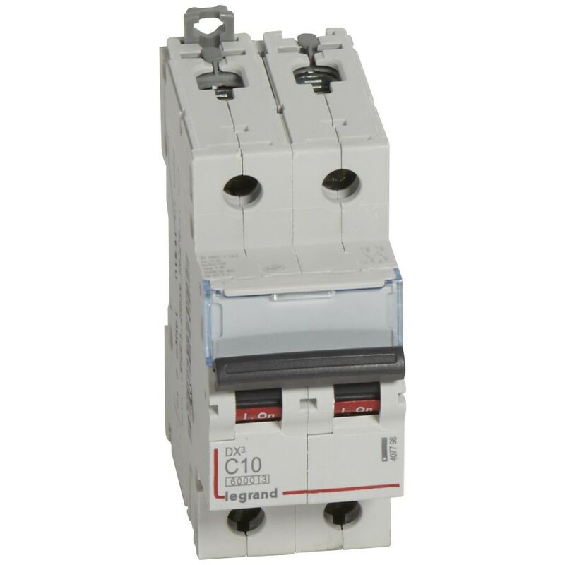 

Interruptor automático bipolar residencial DX3 6/10KA 2P de Legrand | 10A