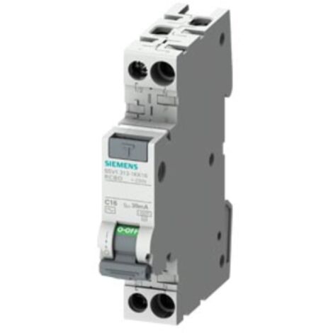 Interruptor automático compacto siemens 1p+n 1.2w 6a - 5sv13131kk06