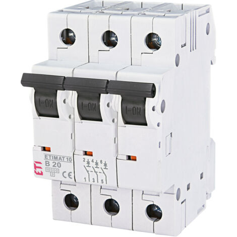Interruptor automático de sobrecorriente ETIMAT 10 3p B20