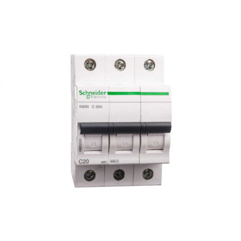 Interruptor automático de sobrecorriente K60N C 20A 3P 3M 6KA ACTI 9 A9K02320