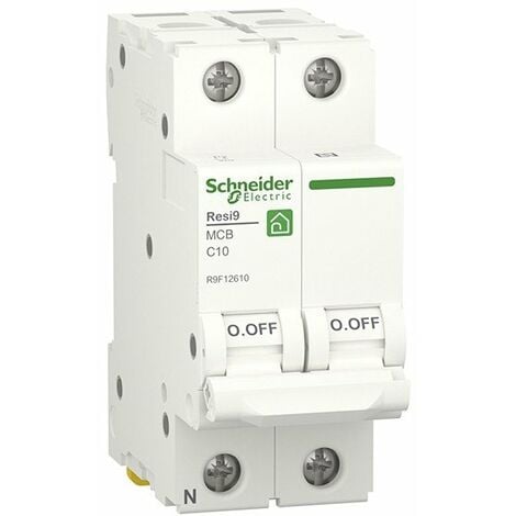 SCHNEIDER ELECTRIC Schneider Interruptor magnetotérmico vivienda RESI9 1P+N 16A R9F12616