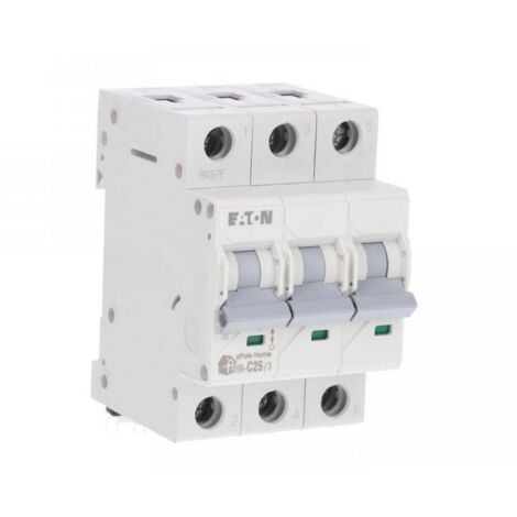 INTERRUPTOR AUTOMÁTICO EATON C 25A 3 POLOS HN-C25/3 194893