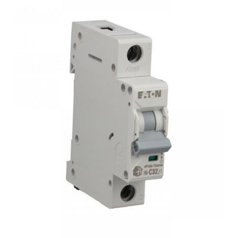 INTERRUPTOR AUTOMÁTICO EATON C 32A 1 POLO HN-C32/1 194834