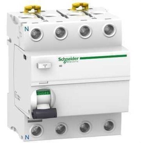 Interruptor automático iID SCHNEIDER 4 polos 40A 500mA tipo A-SI