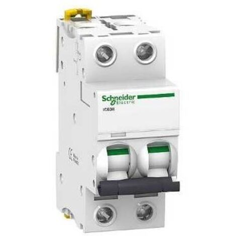 Interruptor automático magnetotérmico iC60H 2P 6A curva-C