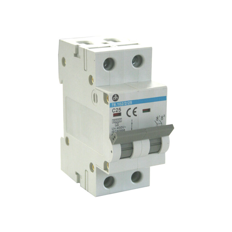 

Interruptor automático magnetotérmico (MCB). 2P 10A 6KA.Clase C.400V Electro Dh 78.102/2/10 8430552145508
