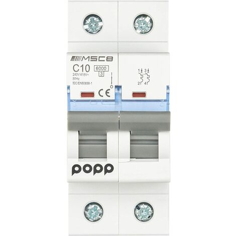 Interruptor Magnetotérmico unipolar Tosun de 25A con 1 módulo 6kA