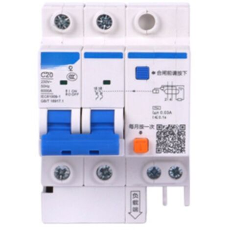 Interruptor automático miniatura de CC refrigerado por aire de 2 polos y 500 V mejorado para paneles fotovoltaicos, red de 16 A