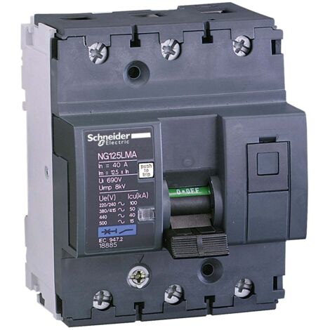 Interruptor automático - NG125LMA - 3P - 16A - curva MA  - 18883