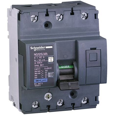Interruptor automático - NG125LMA - 3P - 40A - curva MA  - 18885