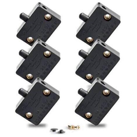 Interruptor automático para puerta de gabinete, interruptor de luz automático para luz de gabinete en mostrador, 6 piezas