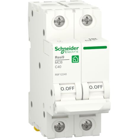Interruptor automático RESI9 2P 40A curva C 230V 6000A