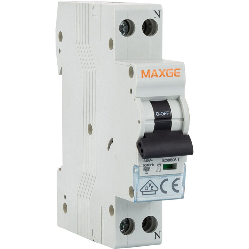 

Interruptor Automático Residencial 1P+N-6kA 6-40A 1 Módulo DPN 6 A - 6 A - Maxge