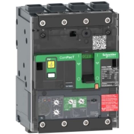 Interruptor automático Schneider encastrado 160A NSXM 16KA 4P C12E44V160L