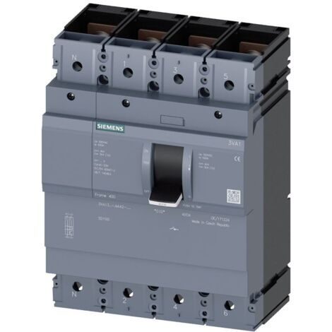 Interruptor automático Siemens 400A 3VA 4 Polos 3VA13401AA0