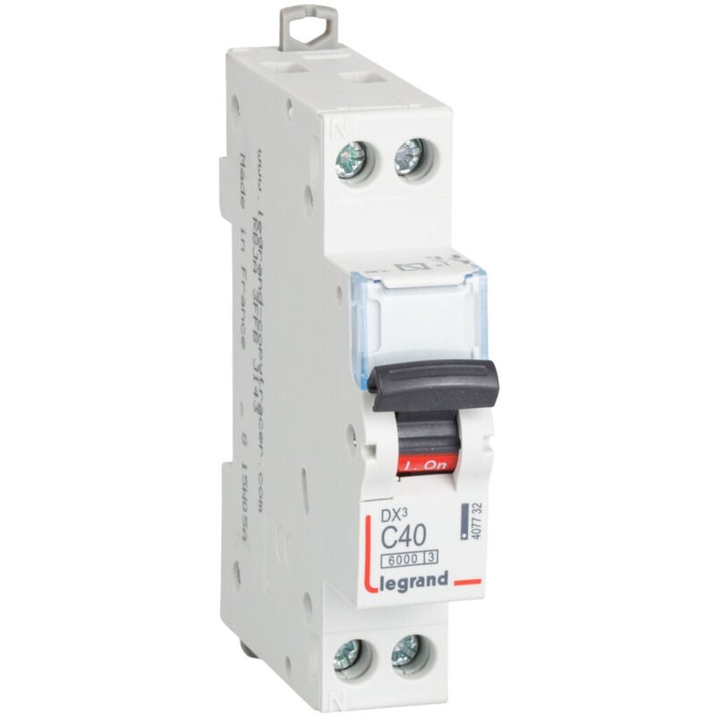 

Interruptor automático magnetotérmico 1 polo+N 40A Legrand (407732)