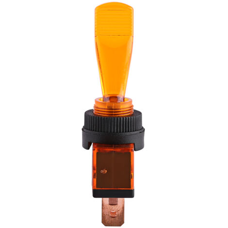 Interruptor basculante con LED, 3 pines - 4 unidades, metal/plástico, para coche, camión o barco (12V CC, 20A, ON/OFF SPST)