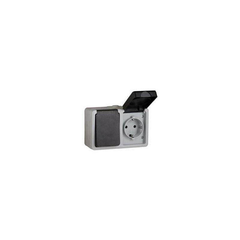 

Interruptor+Base Schuko Estanco 16A. Ip-54