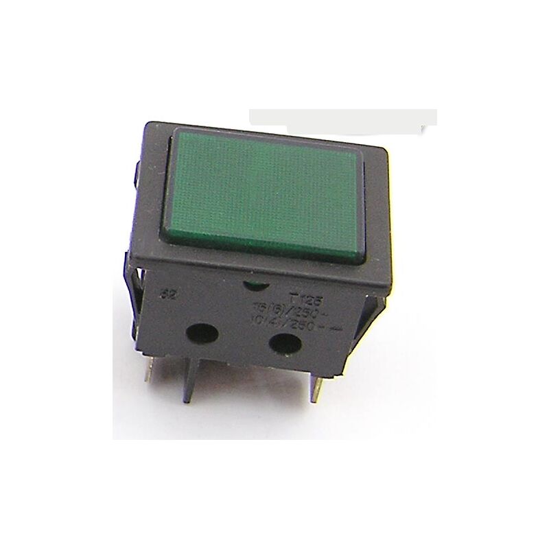 

Electro Dh - Interruptor bipolar 11.405.SL/NV Tipo indicador luminoso 16A/250V Faston Color Negro y Verde 8430552016716