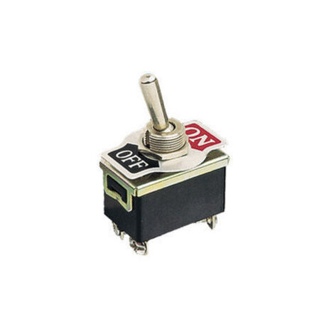 Interruptor bipolar a palanca Conexión a tornillo ON-ON 10A/ 250VAC Electro DH 11.466.C 8430552059133