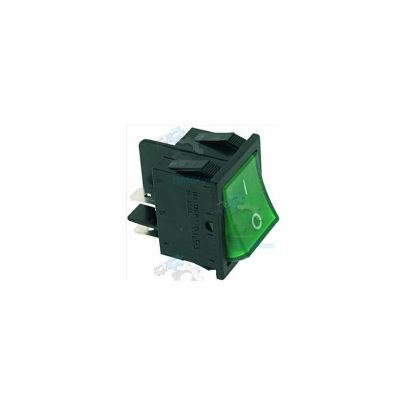 

Palise - Interruptor bipolar- contantti 16A - 30 x 22 mm verde