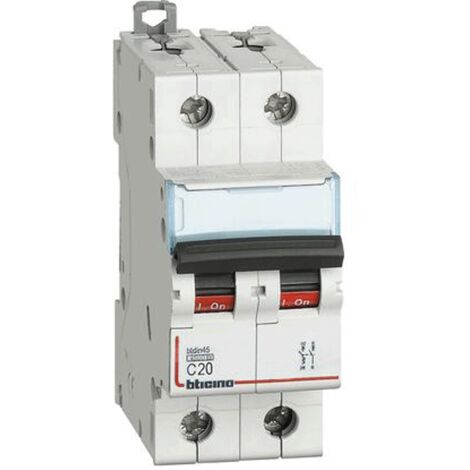Interruptor, Bticino interruptor 1P+N 20A 2 módulos FA81NC20
