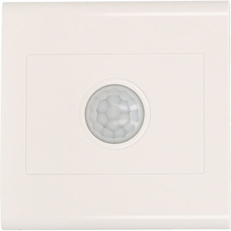 Interruptor con sensor de movimiento PIR, interruptor de luz LED activado por movimiento, interruptor de pared de control automático, detector de presencia inteligente (220 V CA, blanco)