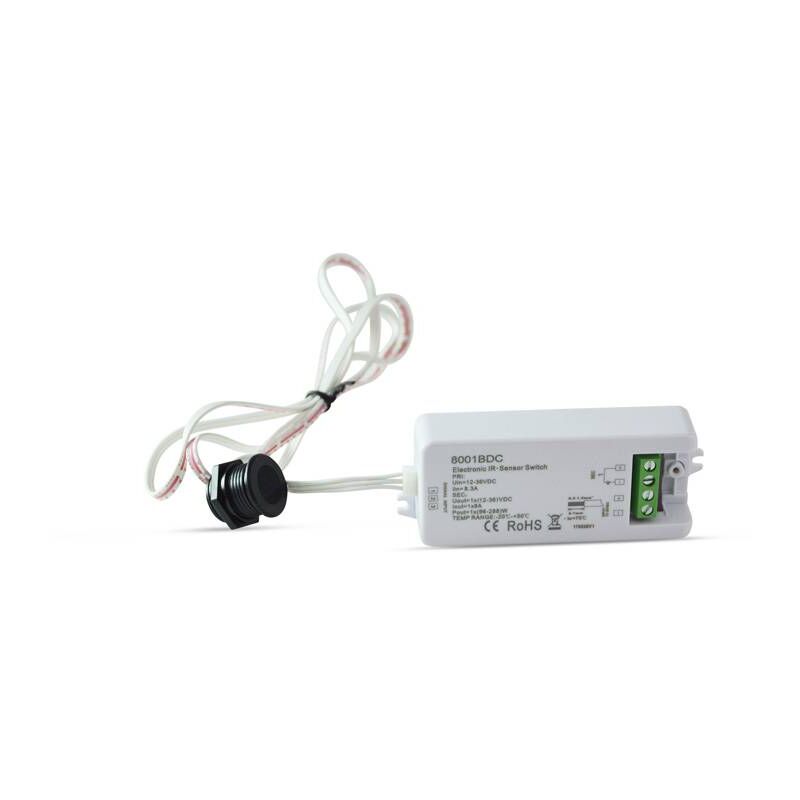 

Interruptor con sensor de proximidad IR 12-36V para puertas de armario
