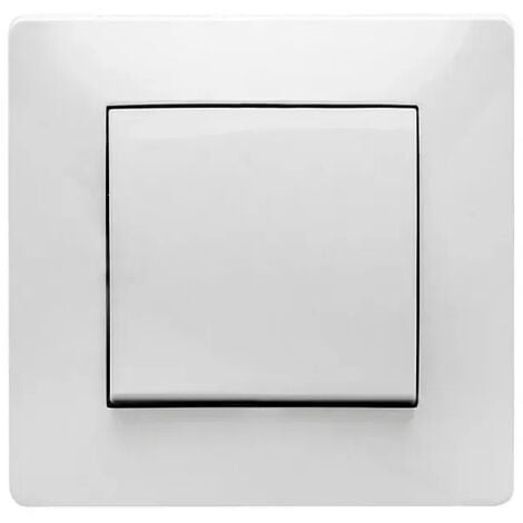 Interruptor Conmutador blanco de empotrar 10A 250V Famatel 9302