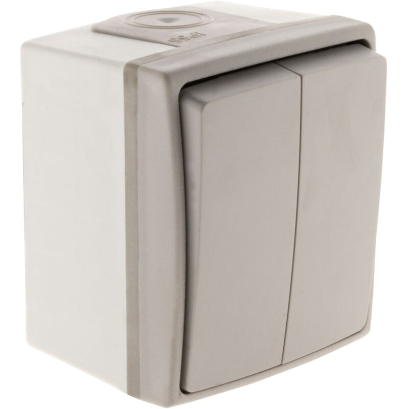 

Interruptor/Conmutador doble IP55 - Orok