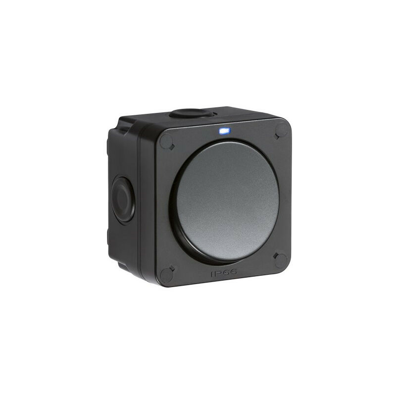 

Interruptor de 2 vías Knightsbridge IP66 20AX 1G SP - Negro