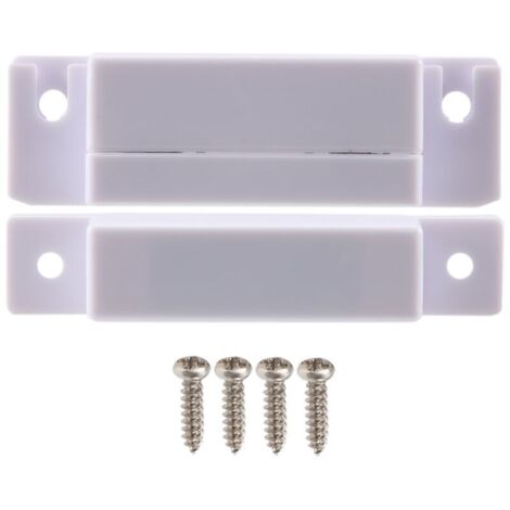 Interruptor de alarma con sensor magnético para puertas/ventanas, color blanco.