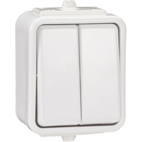 Interruptor de araña de superficie, IP44, cedro blanco